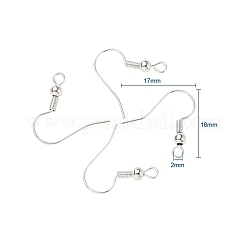 Ganci di orecchini in ottone&nbsp;KK-YW0001-28S
