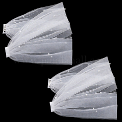 1 Paar Polyester-Spitzenstippel&nbsp;AJEW-GF0015-28A