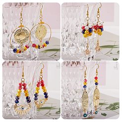 Kit para hacer aretes con forma de gota de mal de ojo diy&nbsp;DIY-SZ0006-98