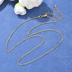 Collane in ottone catena a catena&nbsp;X-NJEW-K123-05G