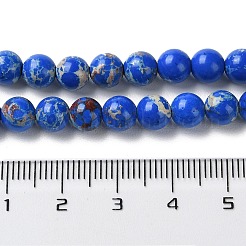 Synthetische imperiale Jaspis-gefärbte Perlenstränge&nbsp;G-D077-A01-01A