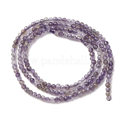 Natürlichen Amethyst Perlen Stränge&nbsp;G-RM2025-A38-2mm