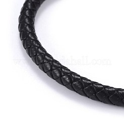 Geflochtene Lederbandarmbänder für Männer&nbsp;X-BJEW-JB04255-01