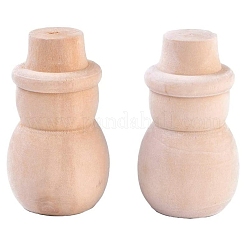 Bonhomme de neige en bois blanc inachevé&nbsp;WOOD-WH0021-19