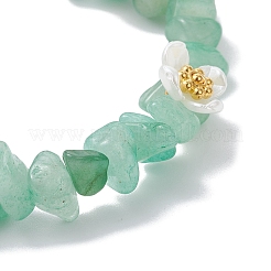 3 Stück natürliche grüne Aventurin- und neue Jade- und Labradorit-Perlen-Stretch-Armbänder für Damen&nbsp;BJEW-JB12315