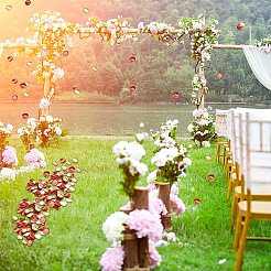 Satin künstliche Rosenblätter&nbsp;DIY-GF0003-84C