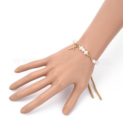 Pulseras deslizantes de cordón de nylon ajustables&nbsp;BJEW-JB05453-04