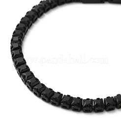 Bracelet tennis zircon cubique noir&nbsp;BJEW-M301-01EB