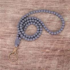 1 tarjetero de silicona con correa para el cuello para tarjeta de identificación&nbsp;NJEW-SW00027-03