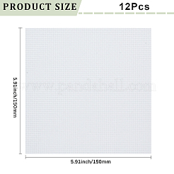 12 Stück 11ct Kreuzstich-Stoffblätter&nbsp;DIY-CY0002-77A