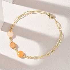 Bracciali a catena con graffetta in ottone&nbsp;GG-CBA37F5-02G-07