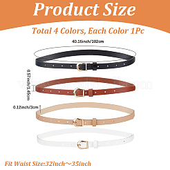 4 ceinture en cuir PU bicolore&nbsp;AJEW-WH20816-276AG-02