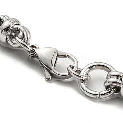 Anlaufgeschütztes Gliederkettenarmband aus 304er Edelstahl&nbsp;BJEW-C042-09P