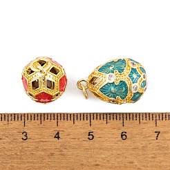 Colgante micropavé cubic zirconia de latón&nbsp;KK-E112-08G