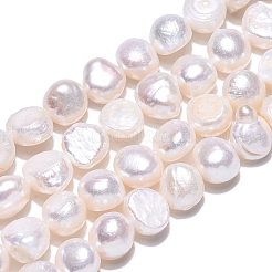 Brins de perles de culture d'eau douce naturelles&nbsp;PEAR-N014-08E
