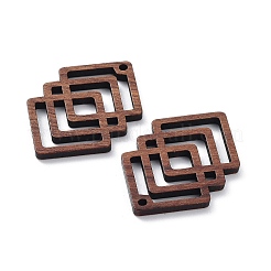 Pendentifs découpés au laser en bois de noyer&nbsp;X-WOOD-Q051-01D