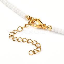 Set di collane con perline di semi di vetro perline malocchio&nbsp;NJEW-JN03722-01