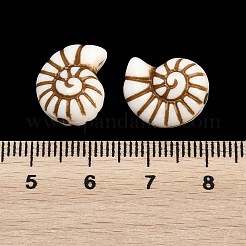 Perles acryliques opaques peintes à la bombe sur le thème de l'océan&nbsp;ACRP-F003-02A