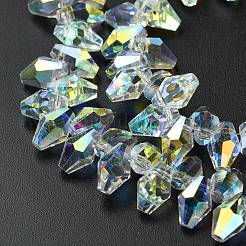 Trasparenti perle di vetro placca fili&nbsp;GLAA-K064-06A-AB01