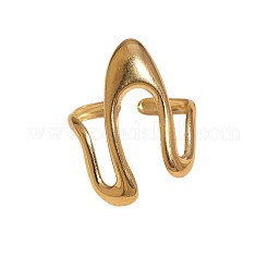 Anelli aperti irregolari in acciaio inossidabile 304 per donna&nbsp;WG1364A-02