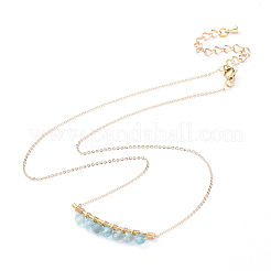 Colliers à pendentif pierres précieuses naturelles à facettes&nbsp;NJEW-JN02791