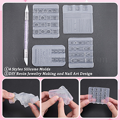 4 pz 4 stili stampi in silicone&nbsp;MRMJ-HY0001-45