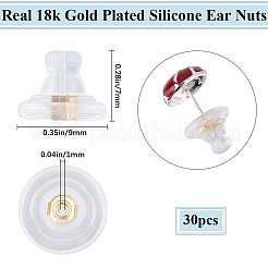30 pz dadi per le orecchie in silicone&nbsp;FIND-BBC0002-29G