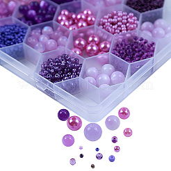 Kit de recherche de fabrication de bijoux en perles acryliques et en résine&nbsp;DIY-NB0012-01E