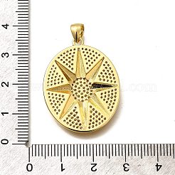 Gestell Messing micro ebnen Zirkonia Anhänger&nbsp;KK-L226-056G