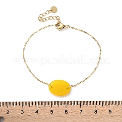 Bracelets à maillons en acier inoxydable 304&nbsp;BJEW-A036-24G-01