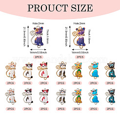 32pcs 16 styles de pendentifs en émail en alliage&nbsp;FIND-TA0004-80