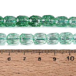 Trasparente perle di vetro crackle fili&nbsp;GLAA-Q108-04A-04