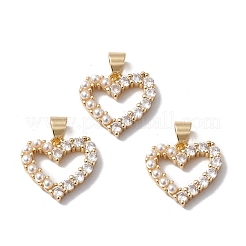 Placcatura a cremagliera in ottone micro pavé di ciondoli con zirconi chiari&nbsp;KK-H434-35G