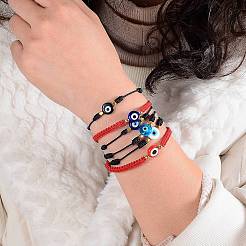 Verstellbare Nylonfäden geflochtene Perlenarmbänder&nbsp;BJEW-SZ0001-52