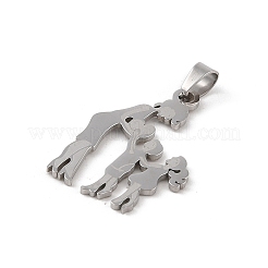 Pendentifs en acier inoxydable 304 anti-ternissement pour la fête des mères&nbsp;STAS-U002-08P