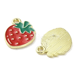 Breloques en alliage émaillé de fruits&nbsp;PALLOY-S058-01LG-03