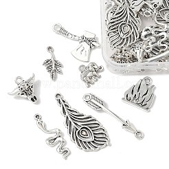 40pcs 8 estilos colgantes de aleación de estilo tibetano&nbsp;TIBEP-FP0001-17
