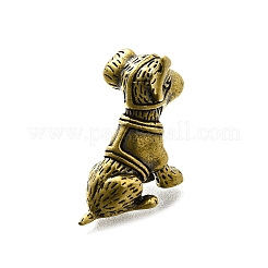 Messing Hundefigur Statue für Wohnzimmer Tisch Wohndekoration&nbsp;DJEW-Q008-06AB