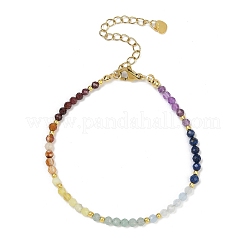 Chakra-Armbänder aus natürlichen Edelsteinsplittern und Perlen für Frauen&nbsp;BJEW-JB11631-02