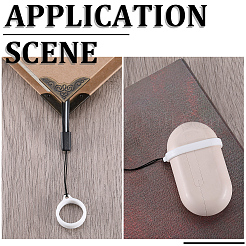 5 sangle de cou en caoutchouc bicolore&nbsp;DIY-GF0008-39C