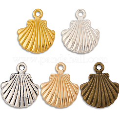 60 pz 5 colori pendenti in lega di stile tibetano&nbsp;FIND-SC0016-88