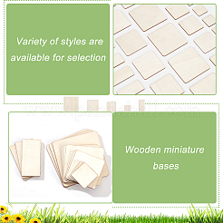 150 dessous de verre en bois de 5 styles.&nbsp;DIY-FG0005-15