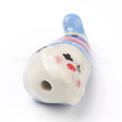 Abalorios de porcelana hechas a mano&nbsp;X-PORC-G006-17