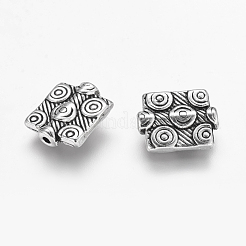 Perles en alliage de rectangle de style tibétain&nbsp;LF0660Y
