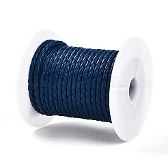 Vachette cordon tressé en cuir&nbsp;NWIR-N005-01E-4mm