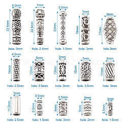 Tibetischer stil legierung perlen&nbsp;TIBEB-TA0001-18AS