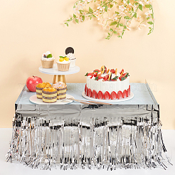 Rideaux à franges en feuille de plastique&nbsp;DIY-WH0028-106B