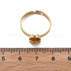 Anelli regolabili in acciaio inossidabile 304 per donna&nbsp;RJEW-F169-01G-02