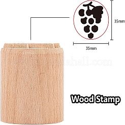 Holzwachs Siegelstempel&nbsp;AJEW-WH0122-007
