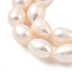 Brins de perles de culture d'eau douce naturelles&nbsp;PEAR-I007-01E-06A